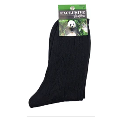 Носки мужские, черные, Exclusive fashion с рисунком , панда