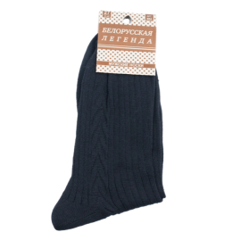 Носки мужские, черные, Белорусская легенда коричневая этикетка с рисунком