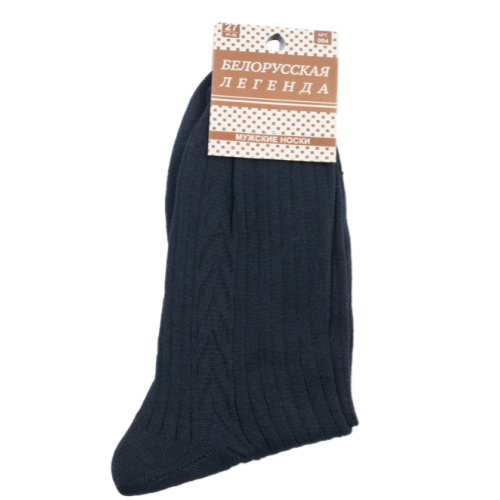 Носки мужские, черные, Белорусская легенда, коричневая этикетка с рисунком