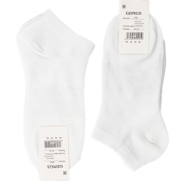 Носки женские, пять штук, белые, хлопок
