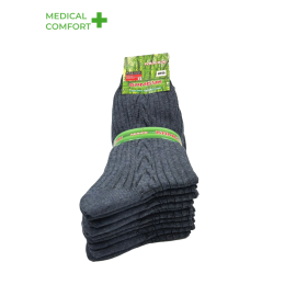 Носки мужские Минск Бамбук, серые, зеленая этикетка
