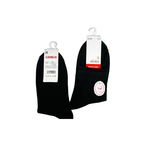 Женские носки GDMGS черный цвет: хлопок 80%