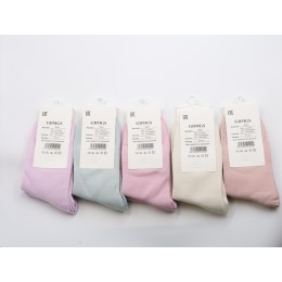 Женские носки, хлопок, пять цветов, светлые
