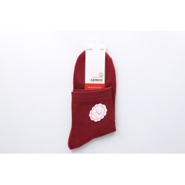 Носки женские, светлые, без шва, чесаный хлопок, пять цветов