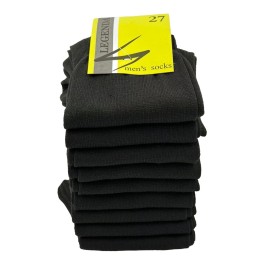 Носки мужские, черные, гладкие, LEGENDA