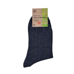Носки мужские, джинсовые, лен-крапива 