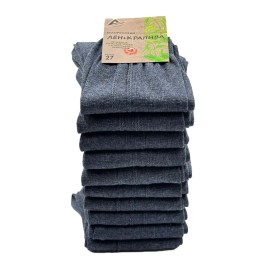 Носки мужские, джинсовые, лен-крапива 