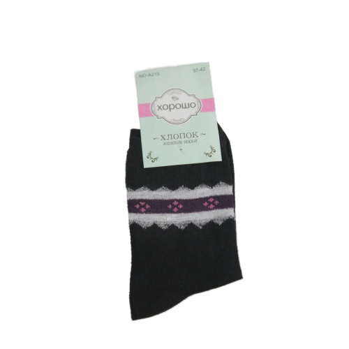 Женские носки, хлопок, пять цветов