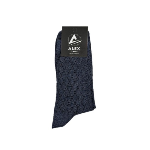 Носки мужские, Alex, шахматы джинсовые