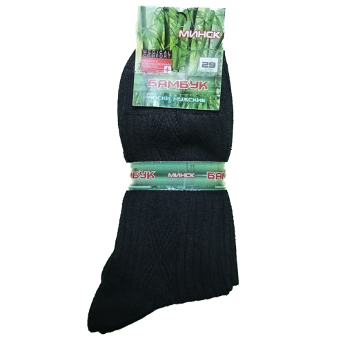 Носки мужские, черные, Минск бамбук