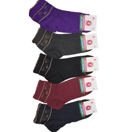 Носки женские, разноцветные, лен крапива