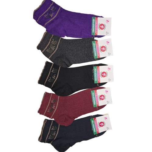 Женские разноцветные носки из льна и крапивы — Легкие, дышащие, бюджетные!