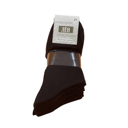 Носки мужские, черные, Лен