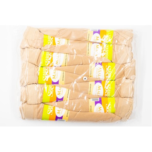 Купить оптом Капроновые, носки, бежевые, короткие