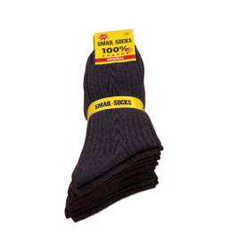 Носки мужские,темно-серые, SMAIL-SOCKS с рисунком