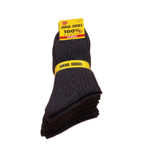  Носки мужские, темно-серые, SMAIL-SOCKS с рисунком
