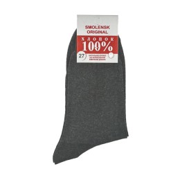 Носки мужские, серые, SMOLENSK ORIGINAL хлопок 100%